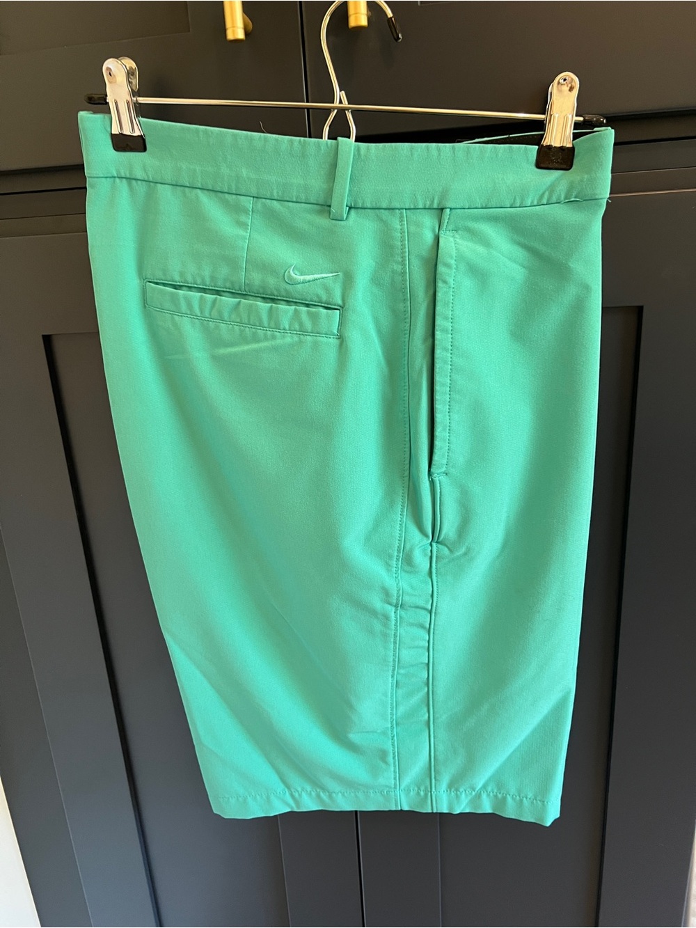 Nike Men’s Teal Golf Flat-Front Shorts